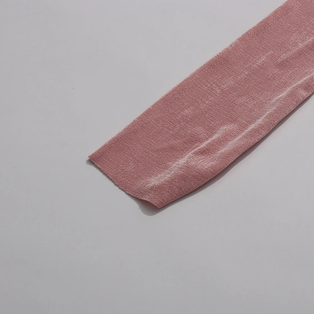 Slight stretch fabric, sleeve detail of the pink Layla Gathered maxi dress